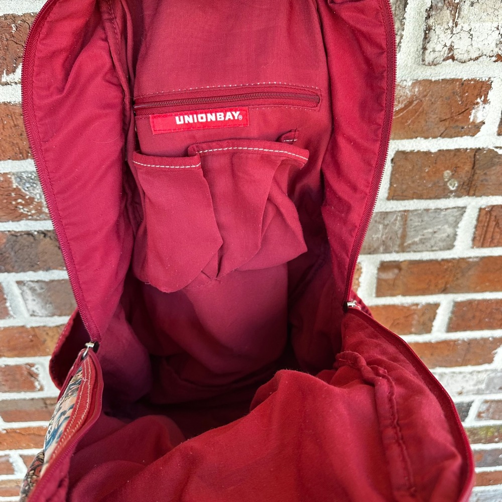 Unionbay Patchwork Backpack Love Peace Heart Flor… - image 6